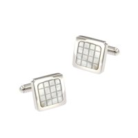 Cufflinks Man in Silver Madreperla 493 MP GEM